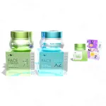 Combo Kem Face Hỗ Trợ Giảm Mụn Xanh Lá + Xanh Biển SON Cosmetic Tặng Cao Bưởi Phiên Bản Mới