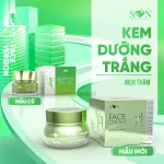 Combo Kem Face Hỗ Trợ Giảm Mụn Xanh Lá + Xanh Biển SON Cosmetic Tặng Cao Bưởi Phiên Bản Mới