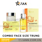 Combo Kem Face Lụa Sica White Size Trung 15g và Serum HA Sica White 15ml