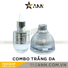Combo Kem Face Lười Thượng Hạng và Serum Huyết Thanh 7Days Queenie Skin