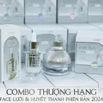 Combo Kem Face Lười Thượng Hạng và Serum Huyết Thanh 7Days Queenie Skin
