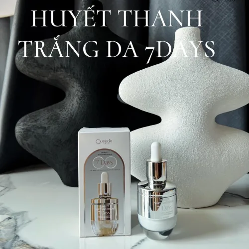 Combo Kem Face Lười Thượng Hạng và Serum Huyết Thanh 7Days Queenie Skin