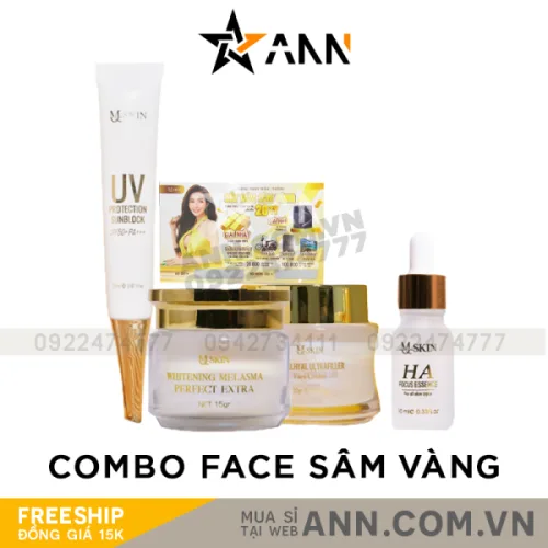 Combo Kem Face Sâm Vàng MQ Skin