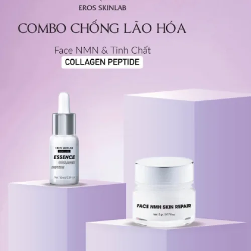 Combo Kem Face và Serum Tinh Chất Collagen Peptide Eros Skinlab