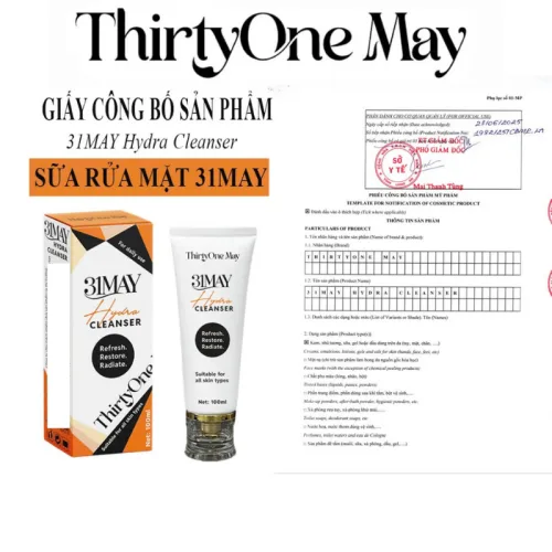 Combo Kem Mụn 31may Acnifix 15g & Serum Mụn 31may Acnidrop 10ml & Sữa Rửa Mặt 31may Hydra Cleanser 100ml - Mỹ Phẩm Thirty One May