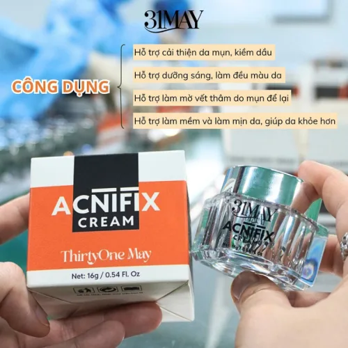Combo Kem Mụn 31may Acnifix 15g & Serum Mụn 31may Acnidrop 10ml & Sữa Rửa Mặt 31may Hydra Cleanser 100ml - Mỹ Phẩm Thirty One May