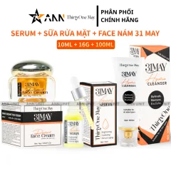 Combo Kem Nám 31may 16g & Serum Cang Bóng 31may Acnidrop 10ml & Sữa Rửa Mặt 31may Hydra Cleanser 100ml - Mỹ Phẩm Thirty One May