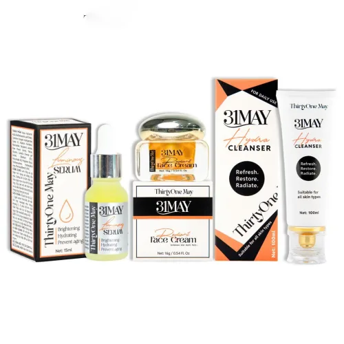 Combo Kem Nám 31may 16g & Serum Cang Bóng 31may Acnidrop 10ml & Sữa Rửa Mặt 31may Hydra Cleanser 100ml - Mỹ Phẩm Thirty One May
