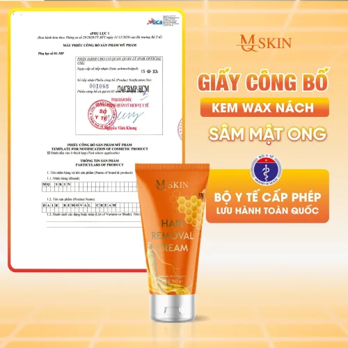 Combo Kem Tẩy Lông + Kem Thâm Nách MQ Skin Sâm Chanh Mật