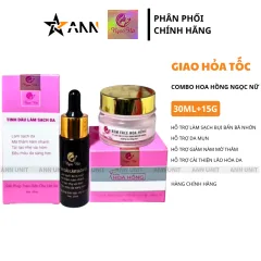 Combo Ngọc Nữ Chính Hãng - Kem Face Hoa Hồng 15g & Serum 30ml Hỗ Trợ Cải Thiện Da Thâm Nám Lão Hóa Da