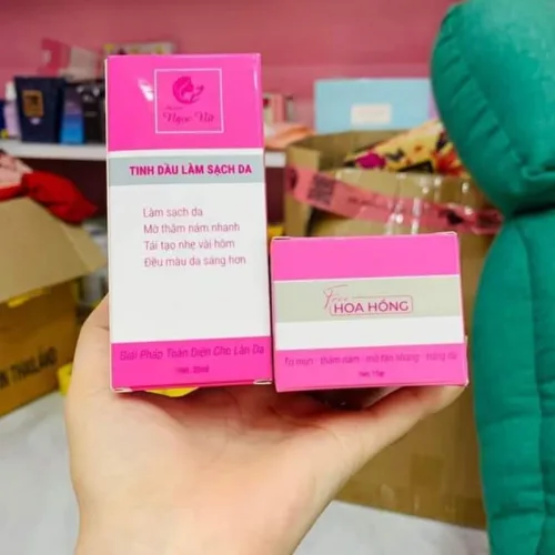 Combo Ngọc Nữ Chính Hãng - Kem Face Hoa Hồng 15g & Serum 30ml Hỗ Trợ Cải Thiện Da Thâm Nám Lão Hóa Da