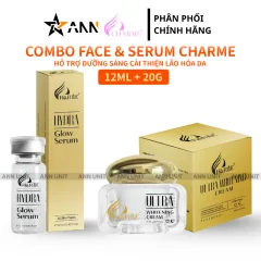 Combo Kem Face Charme Ultra Whitening 20g Và Serum Hydra Glow Charme 12ml Chính Hãng