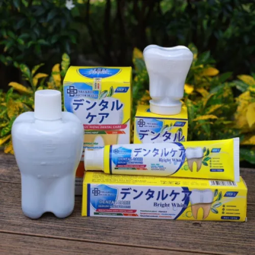 Combo Serum Trắng Răng Dental Care + Nước Súc Miệng Dental Care Nha Khoa Doctor Beauty Tặng Bột Trắng Răng