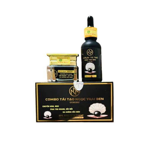 Combo Tái Tạo Ngọc Trai Đen Nn Luxury Serum 30ml & Kem Face 10g