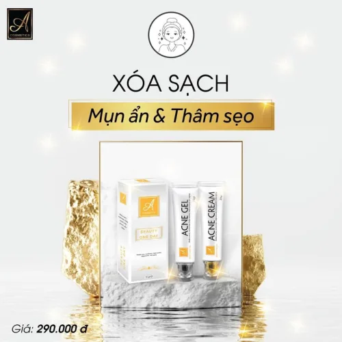 Combo trị mụn Beauty one day chính hãng A Cosmetics