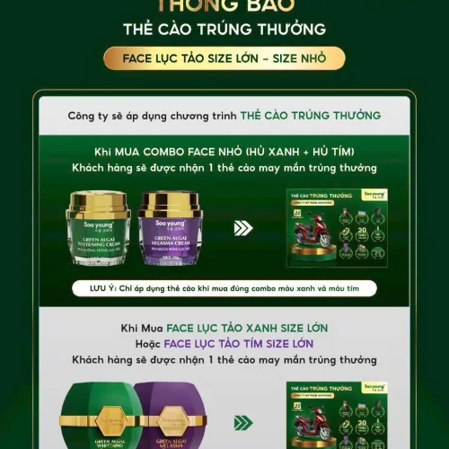 Công Ty SooYoung thông báo chương trình thẻ cào trúng thưởng mới nhất