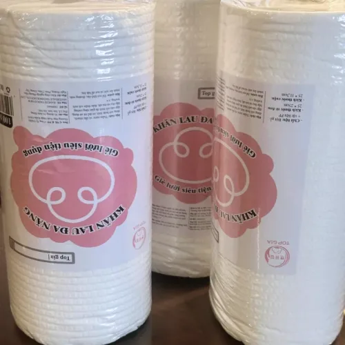 Cuộn Khăn Lau Đa Năng Top Gia 100 Tờ Siêu Da Tái Sử Dụng
