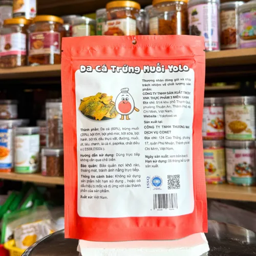 Da Cá Trứng Muối Thương Hiệu Yolo Thơm Ngon - Gói 100g