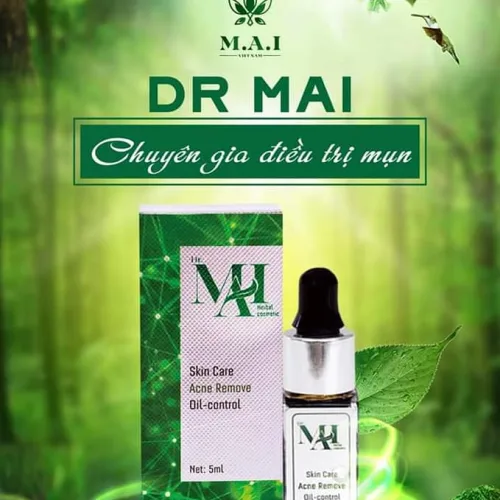 Đặc tính của DR.MAI là gom cồi, khô cồi & đẩy nhân mụn lên trên bề mặt da
