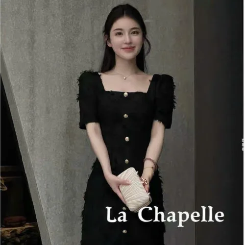 Đầm bố basic midi tay ngắn