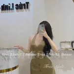 Đầm kaki nâu cổ yếm hở lưng