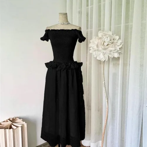 Đầm maxi trễ vai