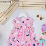 Đầm nữ cho bé gái in hình ngựa unicorn