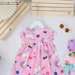 Đầm nữ cho bé gái in hình ngựa unicorn
