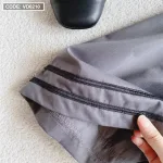 Đầm xám cổ thuỷ thủ viền xếp ly thân
