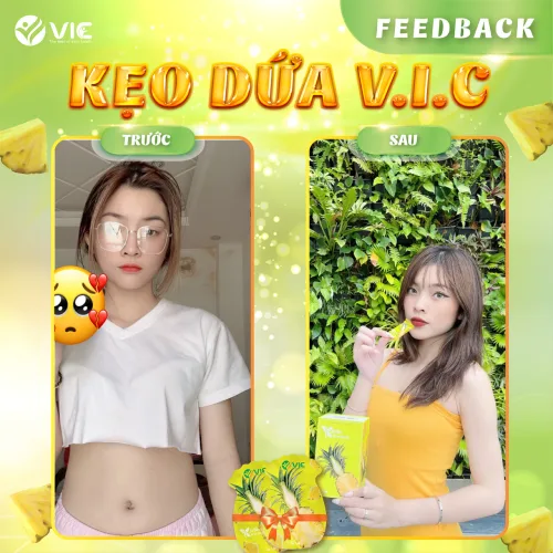 Dáng đẹp – eo thon chuẩn hot girl với “kẹo dứa giảm mỡ” VIC