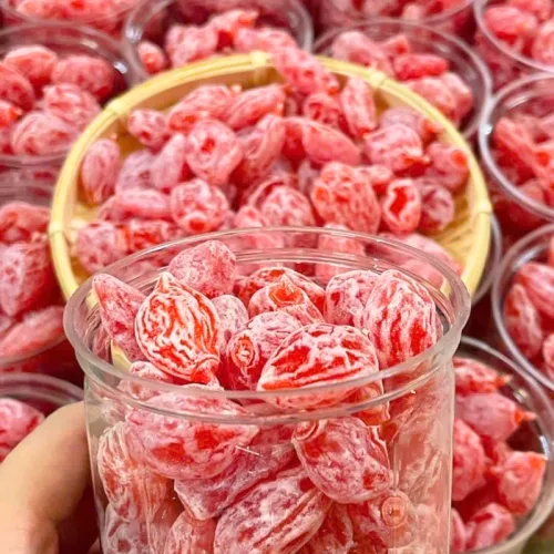 Ô Mai Đào Hồng Thơm Ngon 500g Hộp Pet