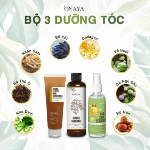 Dầu Gội Cao Thảo Dược Onaya Giải quyết vấn đề về tóc