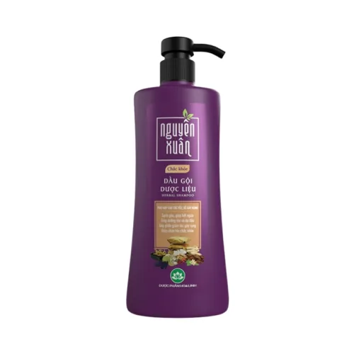Dầu Gội Dược Liệu Nguyên Xuân Chắc Khỏe Cho Tóc Yếu 450ml - Màu Tím