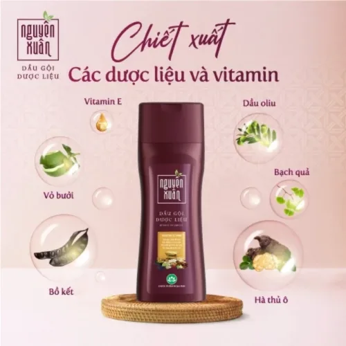 Dầu Gội Dược Liệu Nguyên Xuân Cho Tóc Thường 275ml - Màu Đỏ