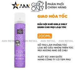Dầu Gội Khô Girlz Only Màu Tím 200ml - Dầu Gội Khô Hương Nho