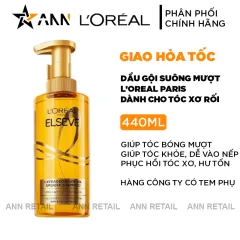 Dầu Gội Loreal Paris Elseve Extraordinary Oil Smooth Giúp Tóc Suông Mượt 440ml Loreal