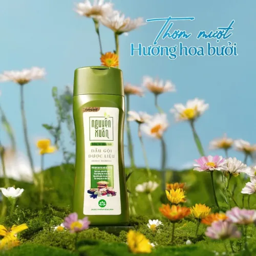 Dầu Gội Nguyên Xuân Dược Liệu Dưỡng Tóc Hương Bưởi 250ml - Xanh Lá Nhạt