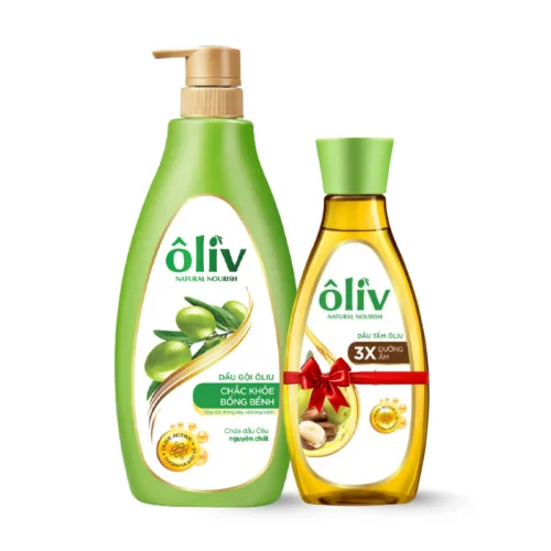 Dầu Gội Ôliu Ôliv Giúp Tóc Chắc Khỏe Bồng Bềnh 650ml - Tặng Dầu Tắm Oliu 3x Dưỡng Ẩm