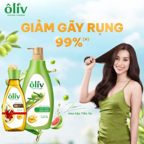 Dầu Gội Ôliu Ôliv Giúp Tóc Chắc Khỏe Bồng Bềnh 650ml - Tặng Dầu Tắm Oliu 3x Dưỡng Ẩm
