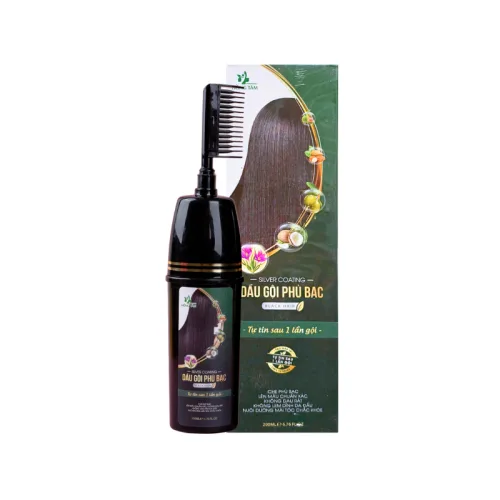 Dầu Gội Phủ Bạc Hồng Tâm Màu Đen 200ml