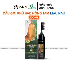 Dầu Gội Phủ Bạc Hồng Tâm Màu Nâu 200ml