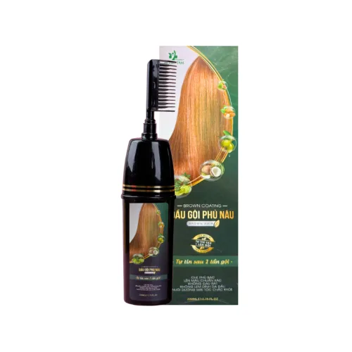 Dầu Gội Phủ Bạc Hồng Tâm Màu Nâu 200ml