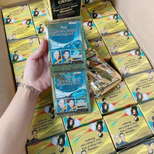 Dầu Gội Phủ Bạc YiCAOTEN Màu Đen Hộp 10gói