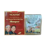 Dầu Gội Phủ Bạc Yicaoten Màu Nâu Hộp 10gói