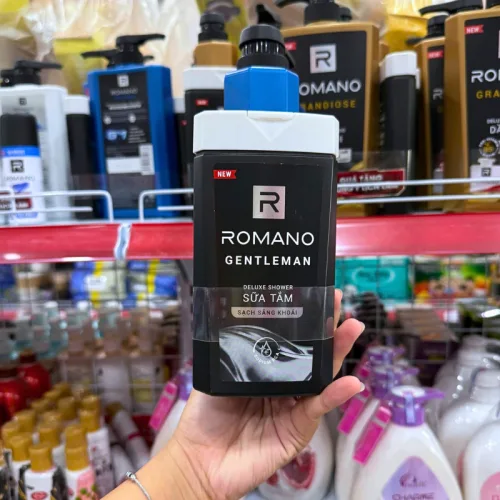 Dầu Gội Romano Sạch Gàu Anti - Dandruff Shampoo Cool Force 5 In 1 650g - Dầu Gội Nam Chai Xanh Dương (Tặng Sữa Tắm Sạch Sảng Khoái)