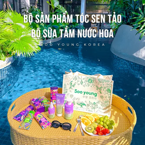 Dầu gội sen tảo và sữa tắm nước hoa