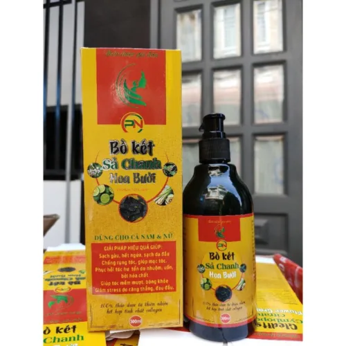 Dầu Gội Thảo Dược Bồ Kết Sả Chanh Hoa Bưởi Hỗ Trợ Mọc Tóc 300ml