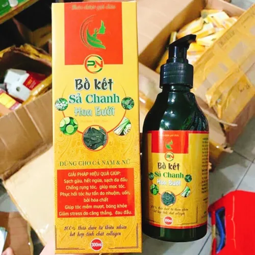 Dầu Gội Thảo Dược Bồ Kết Sả Chanh Hoa Bưởi Hỗ Trợ Mọc Tóc 300ml