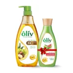 Dầu Tắm Ôliu Ôliv 3x Dưỡng Ẩm 650ml - Tặng Dầu Gội Ôliu Giúp Giảm Gãy Rụng Tóc