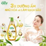 Dầu Tắm Ôliu Ôliv 3x Dưỡng Ẩm 650ml - Tặng Dầu Gội Ôliu Giúp Giảm Gãy Rụng Tóc